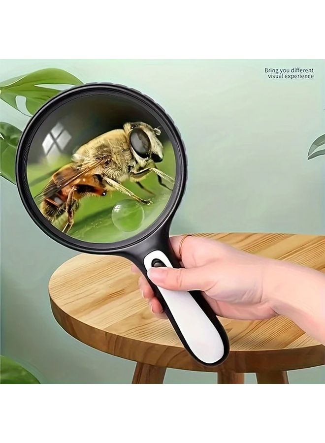 S4986E عدسة مكبرة مع ضوء LED للقراءة، عدسة كبيرة محمولة لكبار السن - Image 3